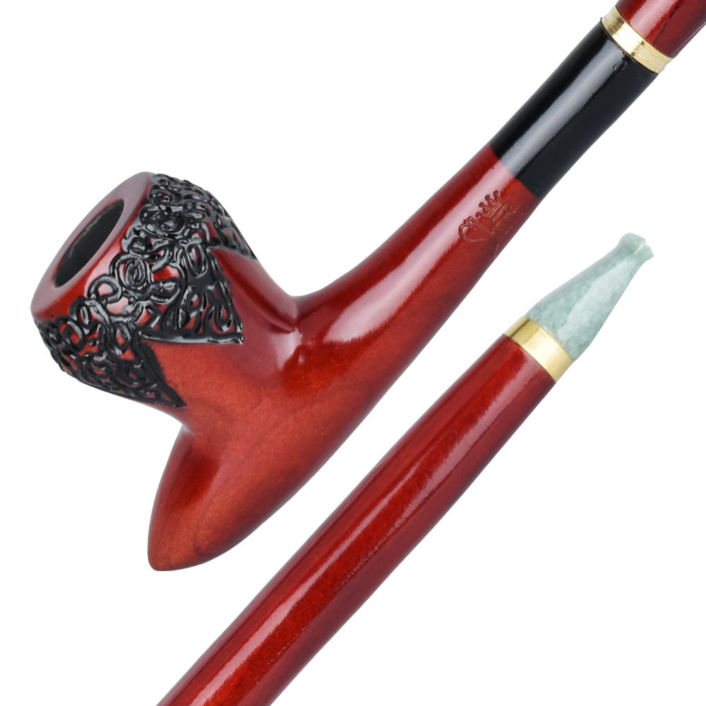 Shire Pipes Engraved Cavalier Smoking Pipe | The Rite Traditional Pipes - Tophatter Daily Deals
