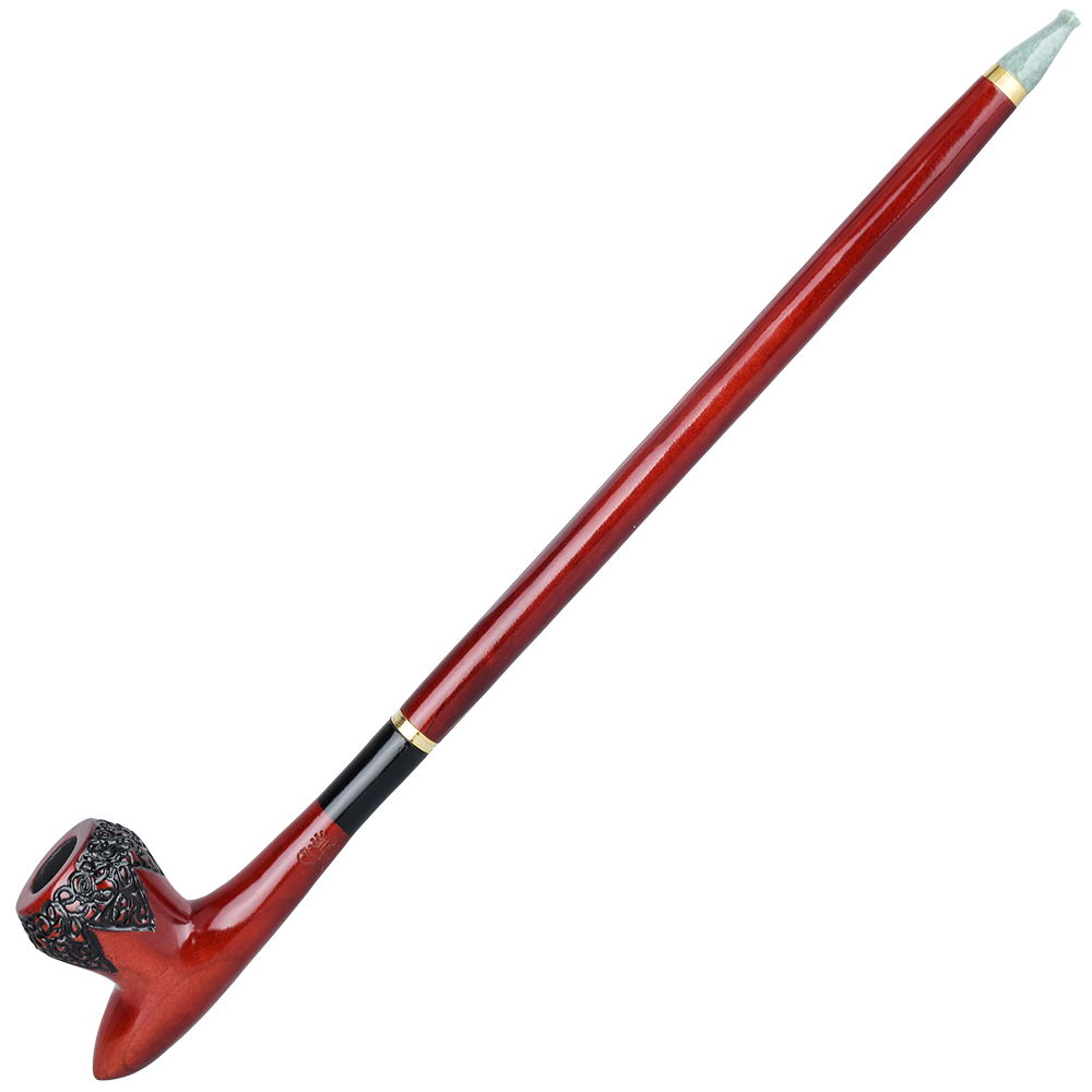 Shire Pipes Engraved Cavalier Smoking Pipe | The Rite Traditional Pipes - Tophatter Daily Deals