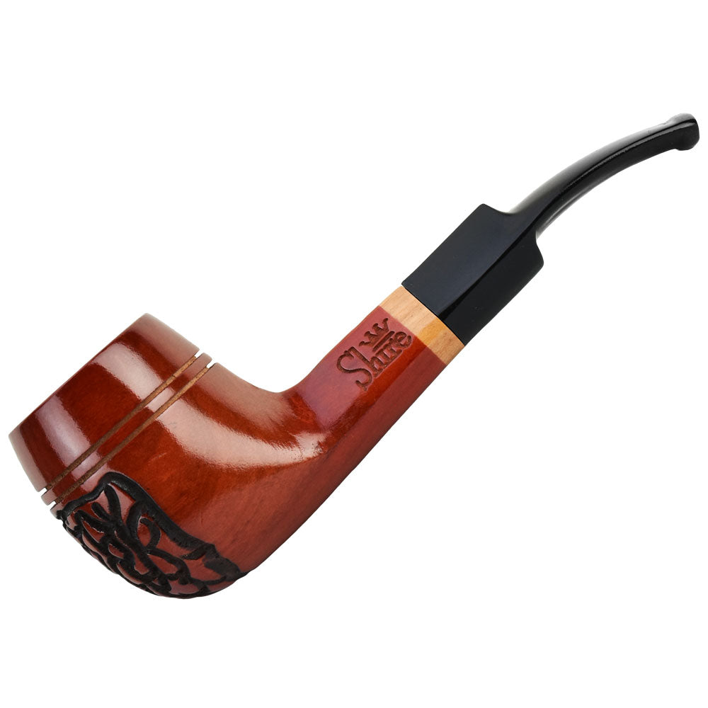 Shire Pipes Engraved Bulldog Smoking Pipe | The Roscoe Traditional Pipes - Tophatter Daily Deals