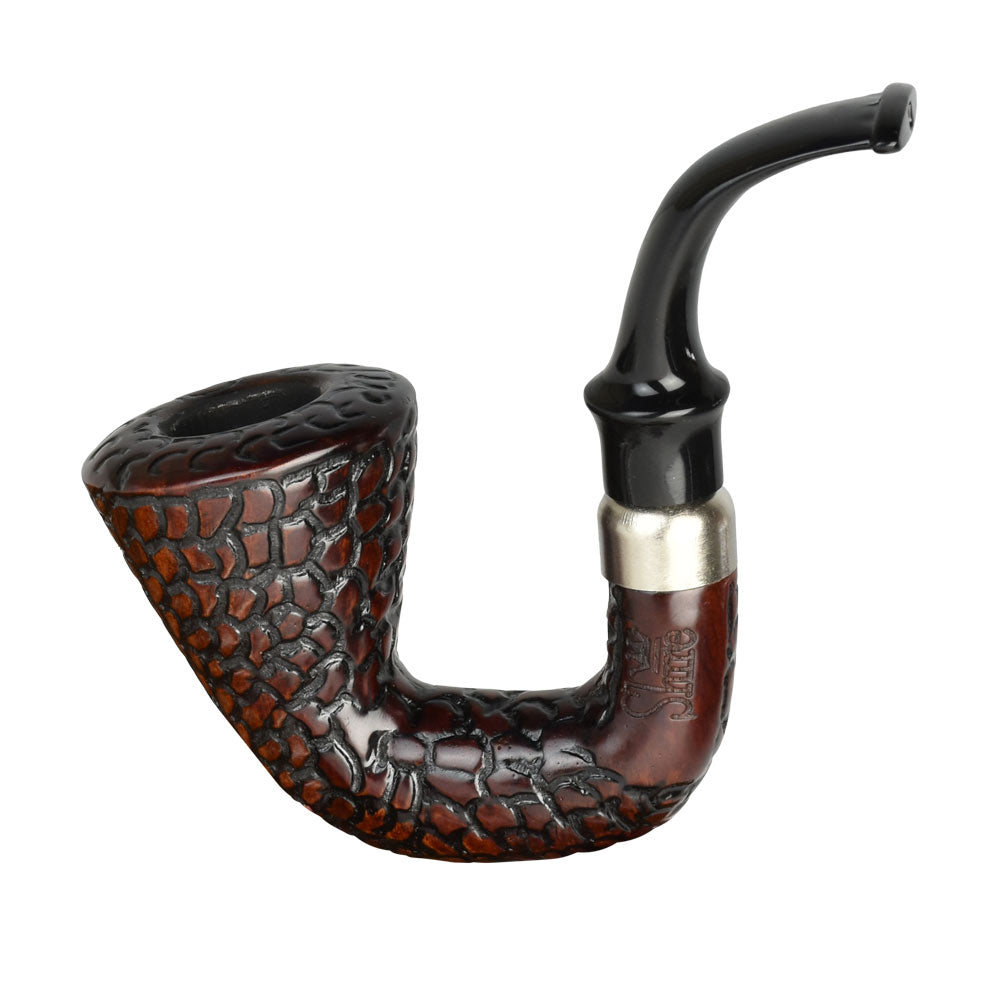Shire Pipes Engraved Calabash Smoking Pipe | The Sleuth Traditional Pipes - Tophatter Daily Deals