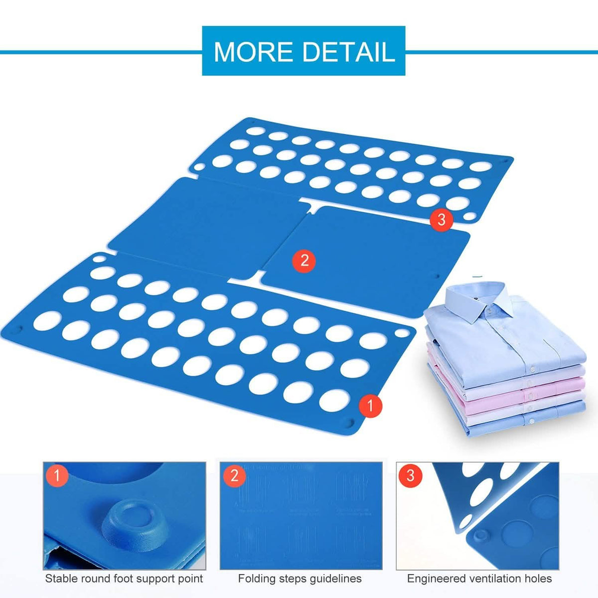 Shirt Folding Board Storage & Organization - Tophatter Daily Deals