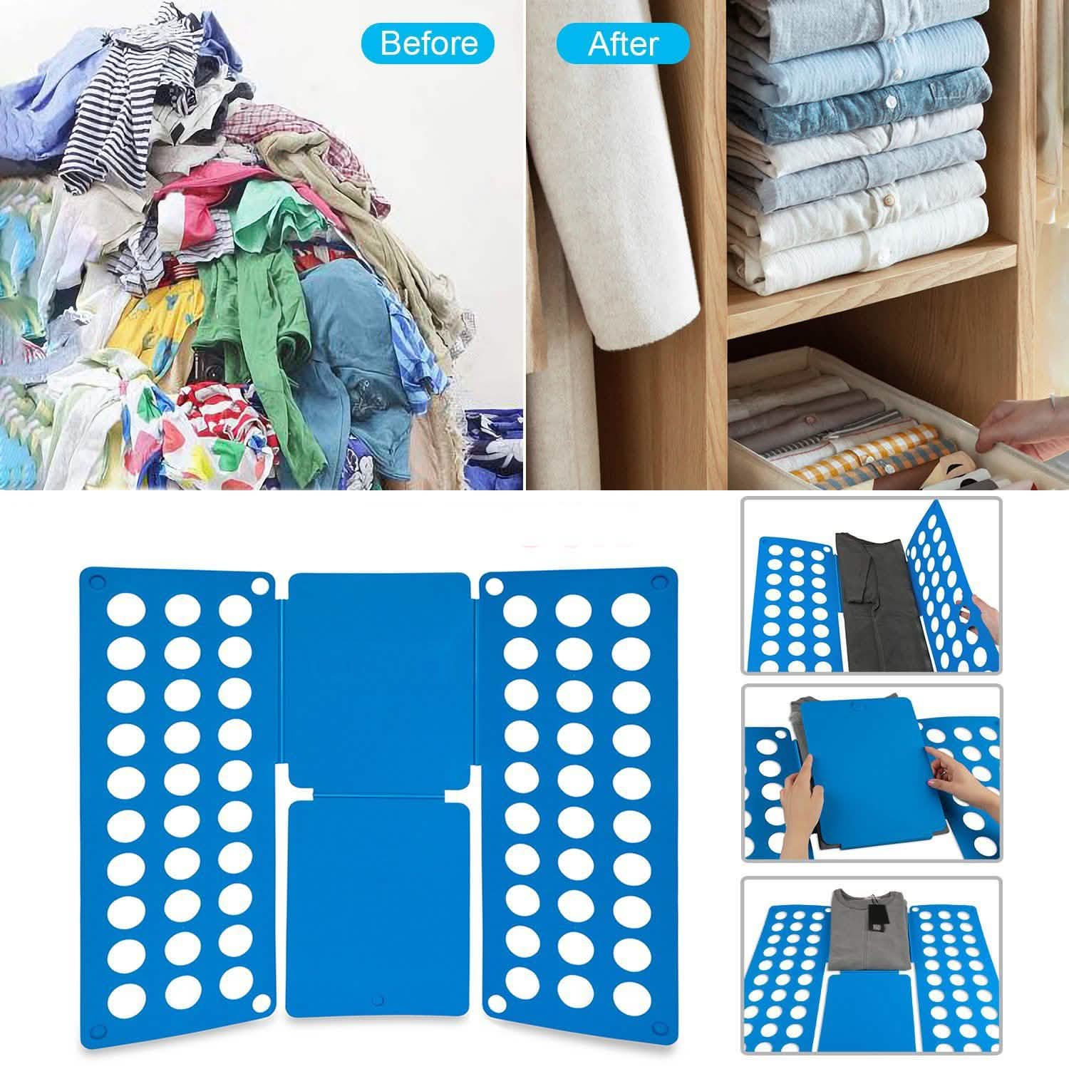 Shirt Folding Board Storage & Organization - Tophatter Daily Deals