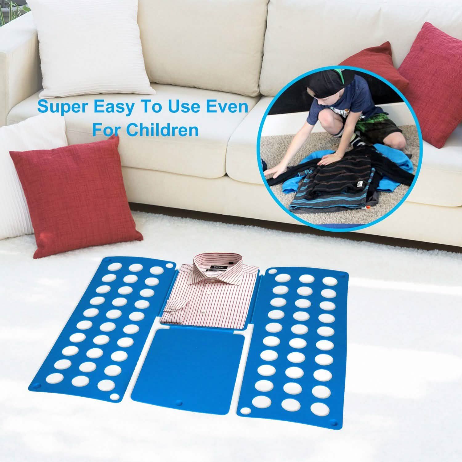 Shirt Folding Board Storage & Organization - Tophatter Daily Deals