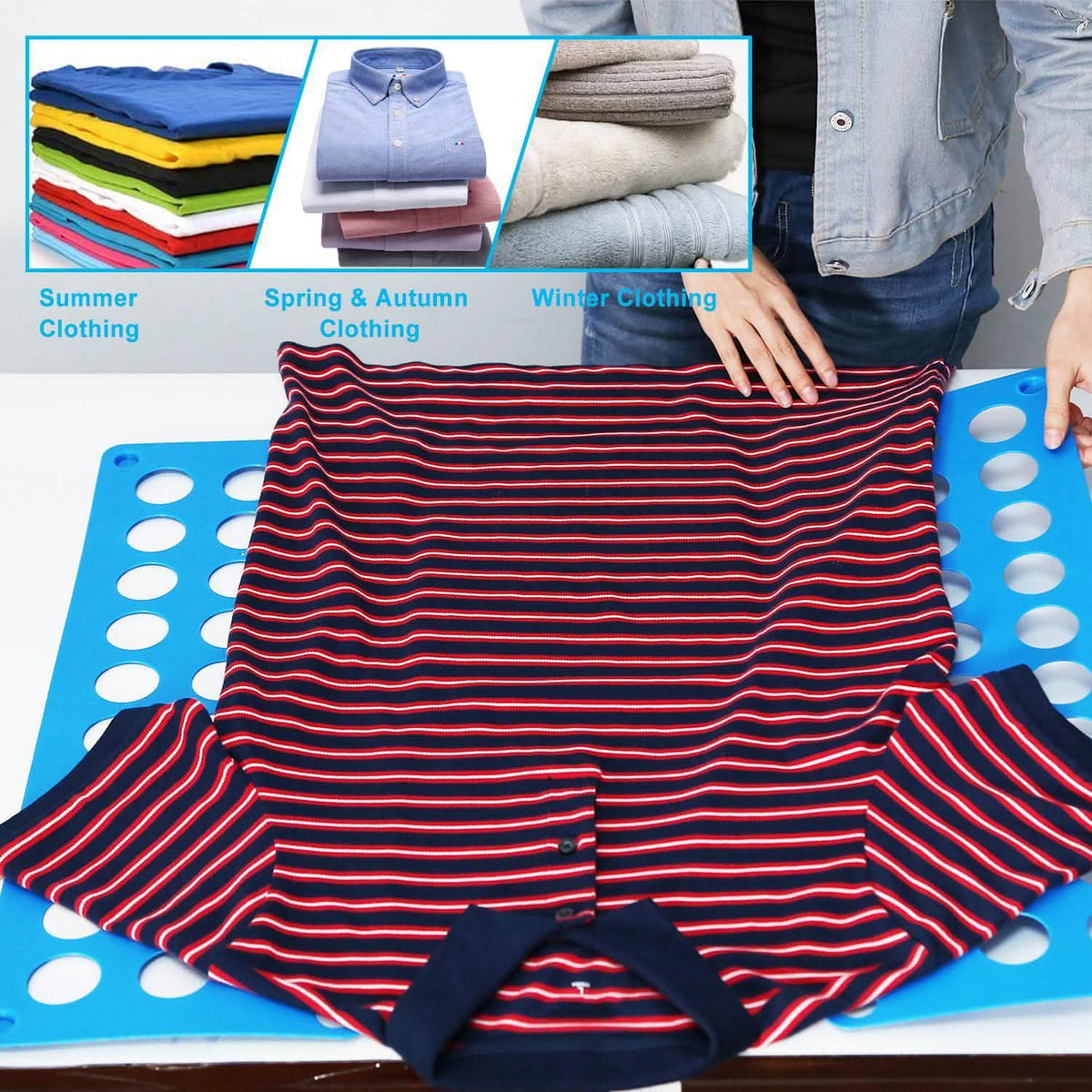 Shirt Folding Board Storage & Organization - Tophatter Daily Deals
