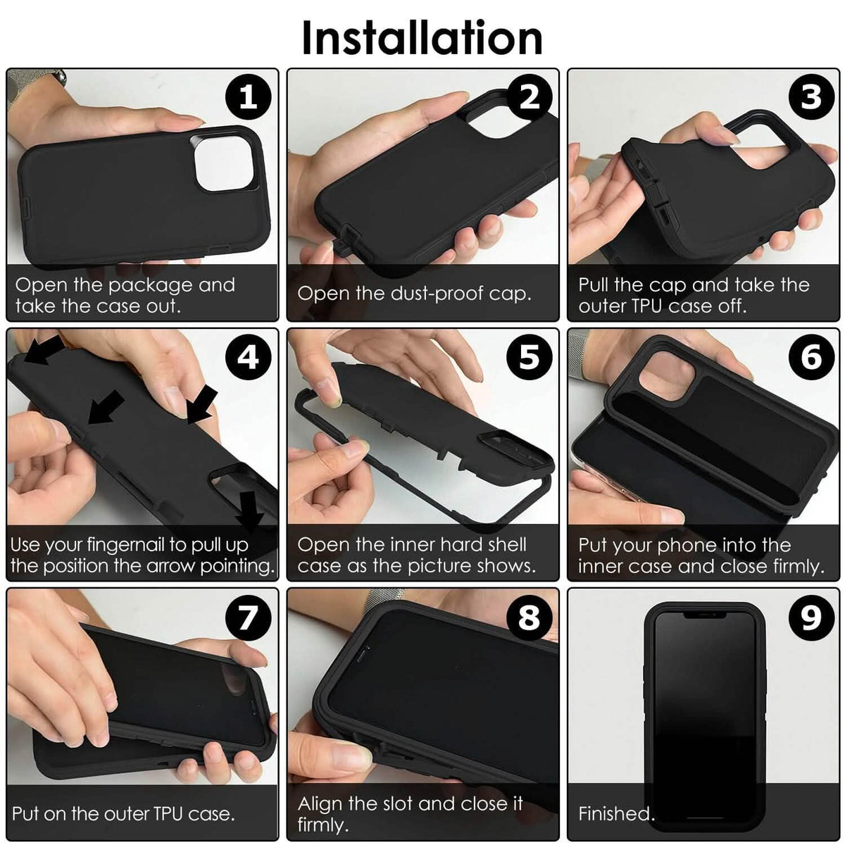 Shockproof Phone Case for iPhone Phone Cases - Tophatter Daily Deals