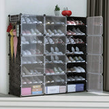 Shoe Rack Organizer with Transparent Doors Storage & Organization - Tophatter Daily Deals