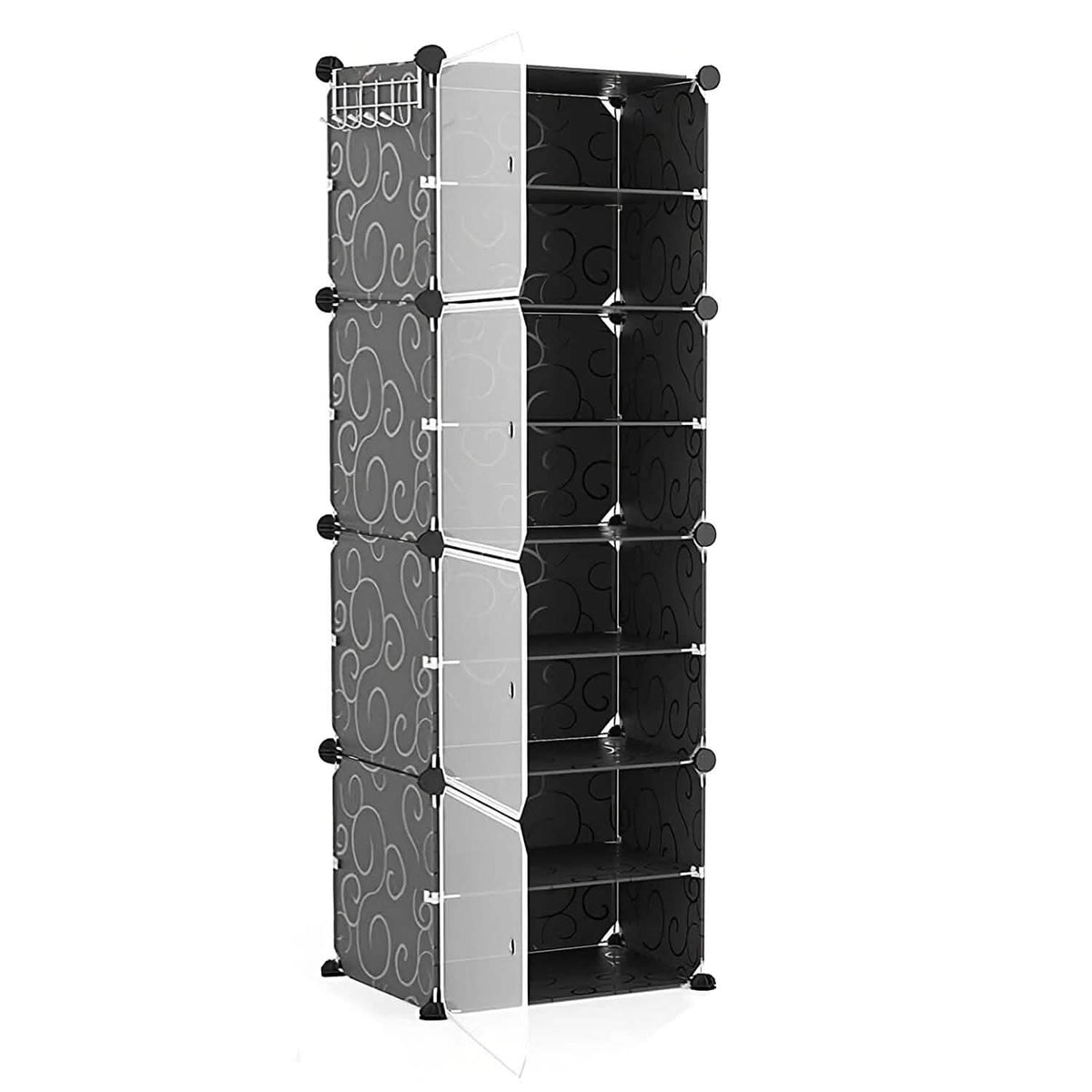 Shoe Rack Organizer with Transparent Doors Storage & Organization - Tophatter Daily Deals