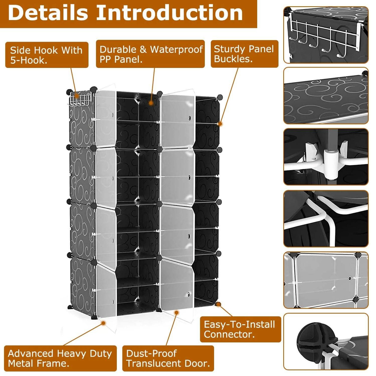 Shoe Rack Organizer with Transparent Doors Storage & Organization - Tophatter Daily Deals