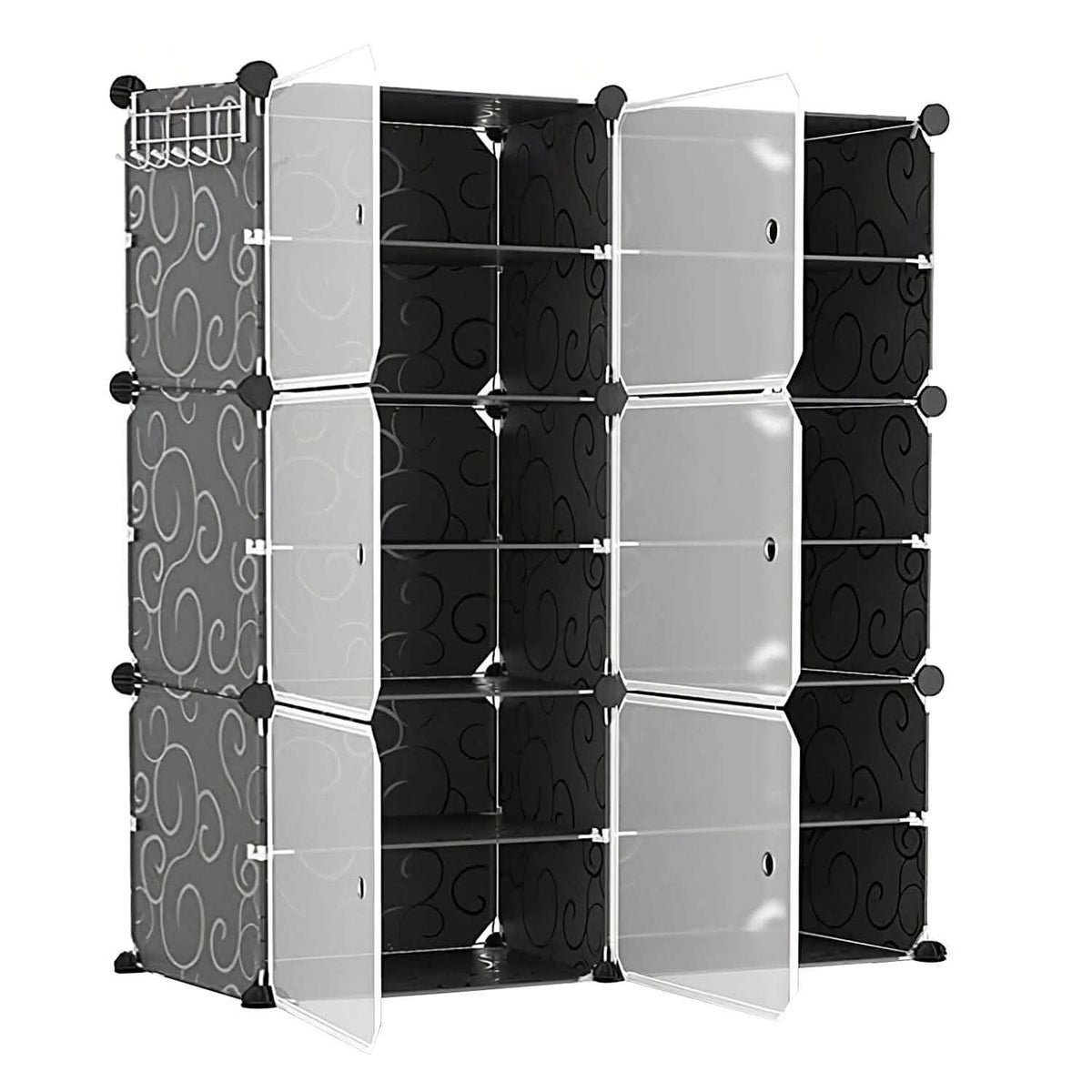 Shoe Rack Organizer with Transparent Doors Storage & Organization - Tophatter Daily Deals