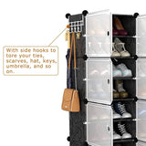 Shoe Rack Organizer with Transparent Doors Storage & Organization - Tophatter Daily Deals