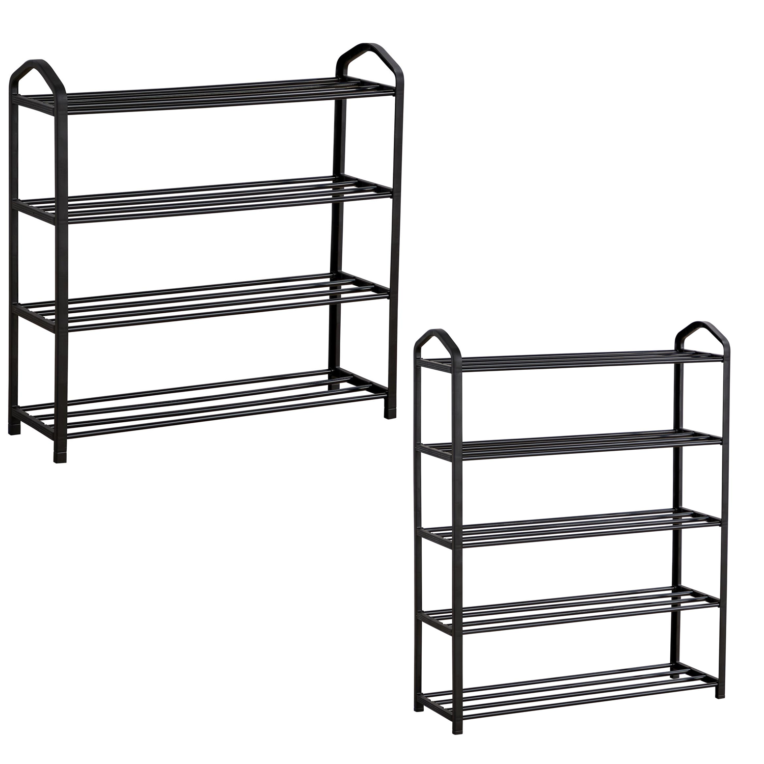 Shoe Storage Rack – Space-Saving Metal Multi-Tier Organizer Shelf for Entryway, Closet or Hallway Shoe storage rack - Tophatter Daily Deals