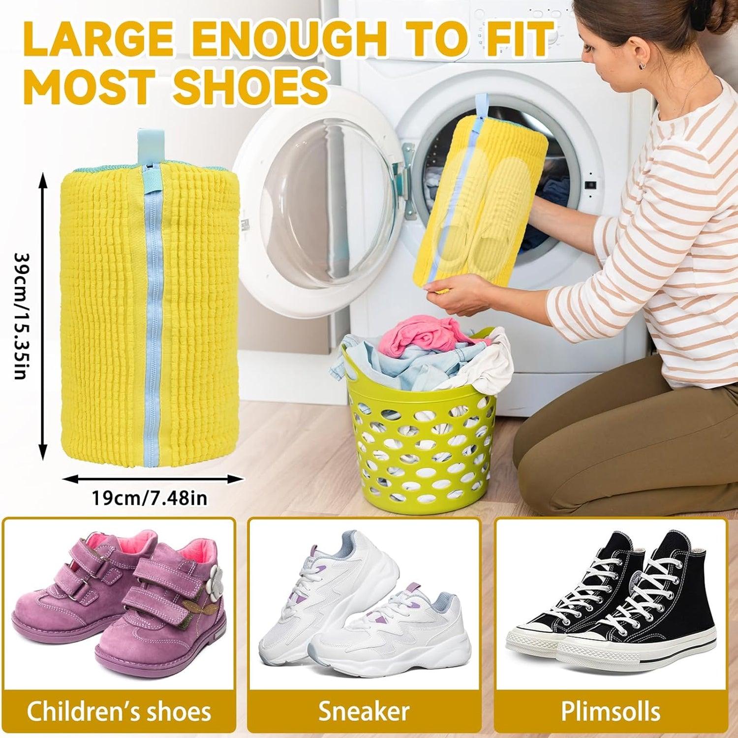 Shoe Washing Machine Bag - 1/2pcs Trainer Washing Bag Cleaning Laundry Shoe Bag Home - Tophatter Daily Deals