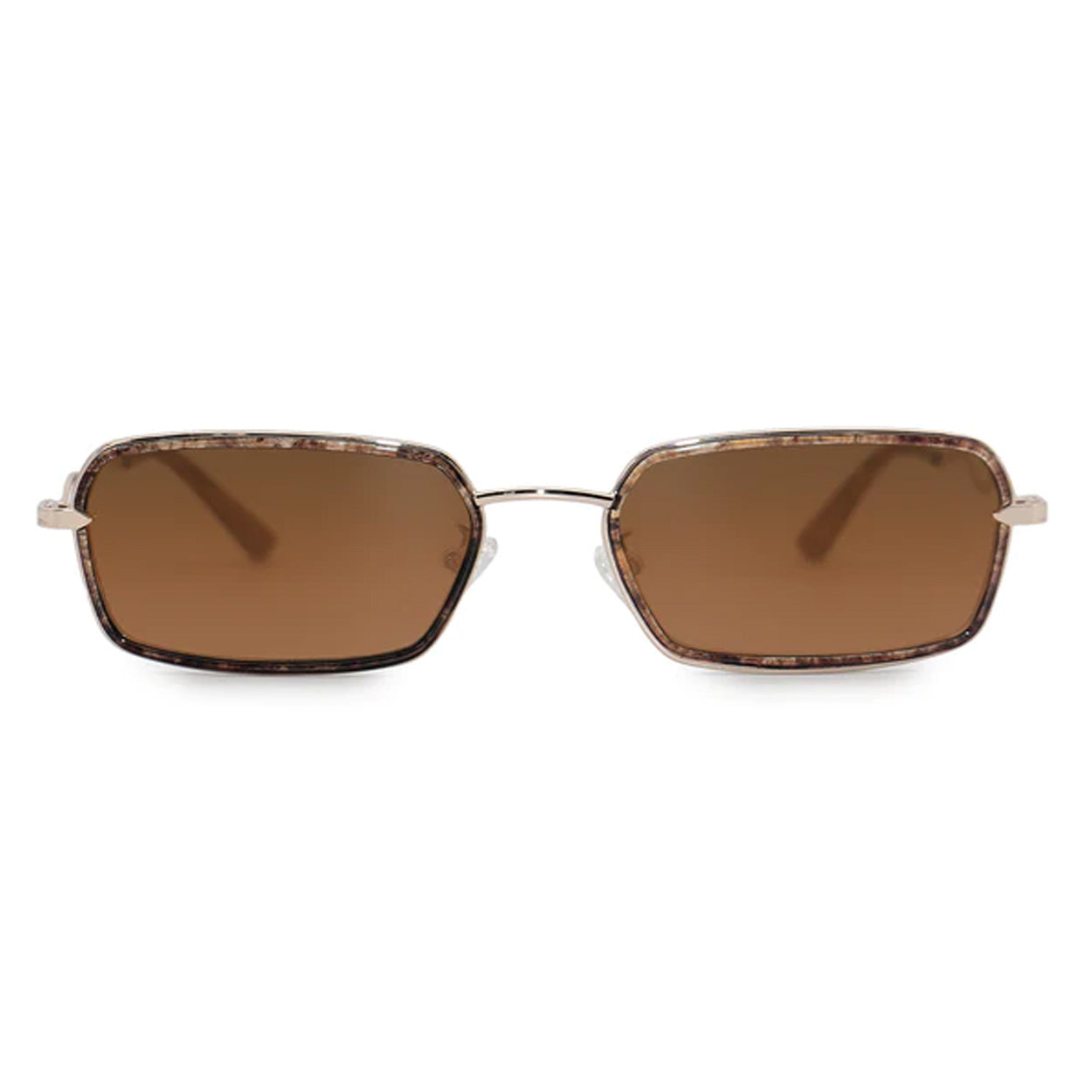 TopFoxx Eve - Women's Brown Sunglasses Sunglasses - Tophatter Daily Deals