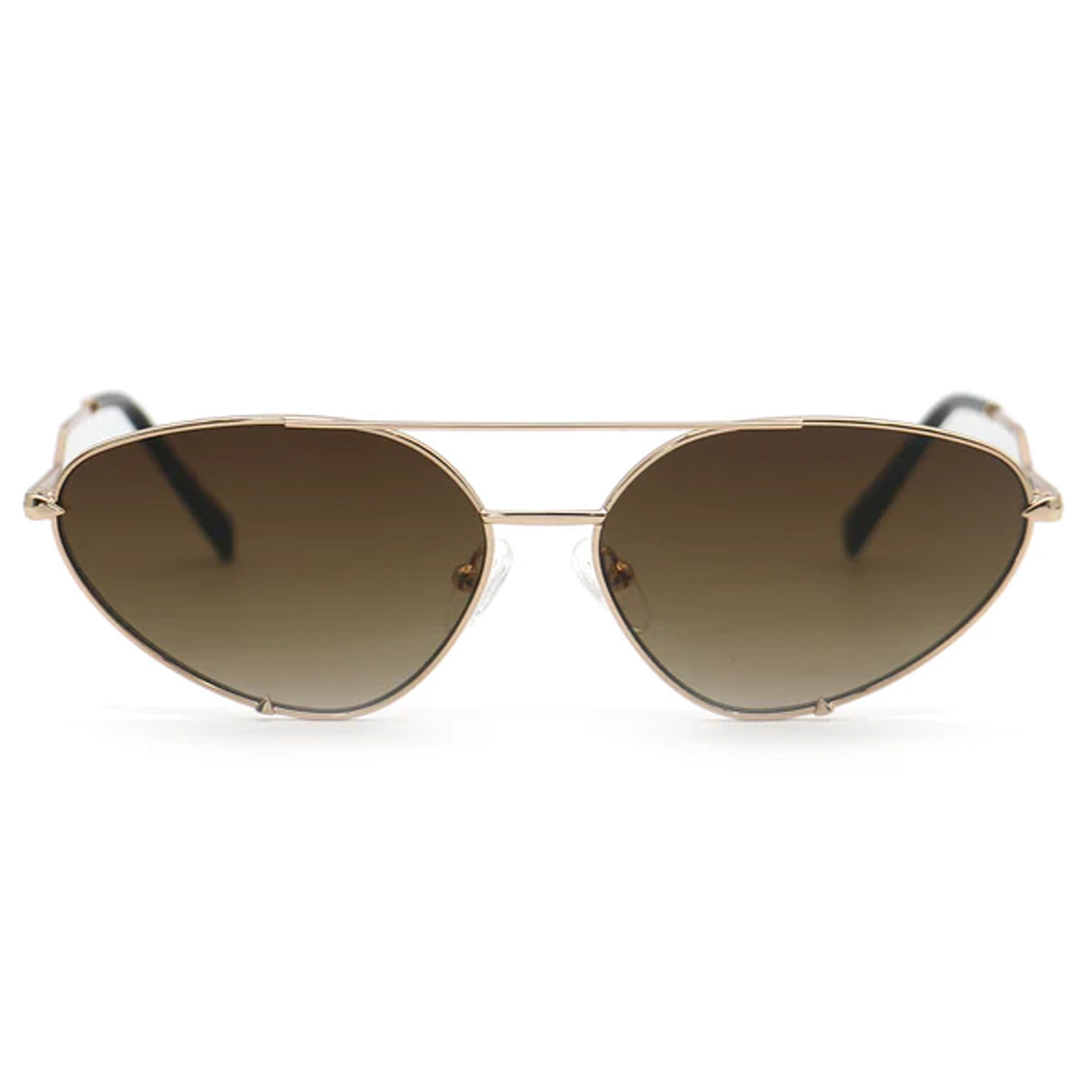 TopFoxx Lucky Star - Faded Brown & Gold Unisex Sunglasses Sunglasses - Tophatter Daily Deals