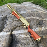 Miniature Metal Golden Plated Pump Shotgun 17.5CM/6.8" - Tophatter Daily Deals