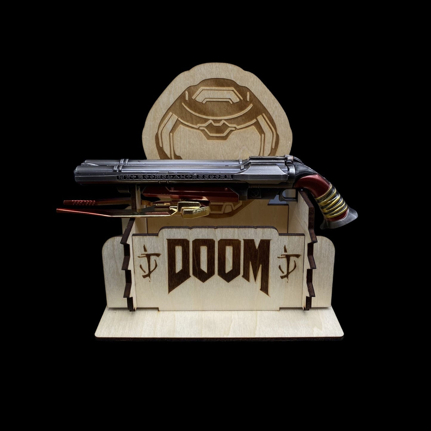 1:4 Metal Super Shotgun Miniature Craft With Wood Stand A - Tophatter Daily Deals