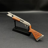 Miniature Metal OG Pump Shotgun 17CM/6.7" Wih Metal Stand - Tophatter Daily Deals