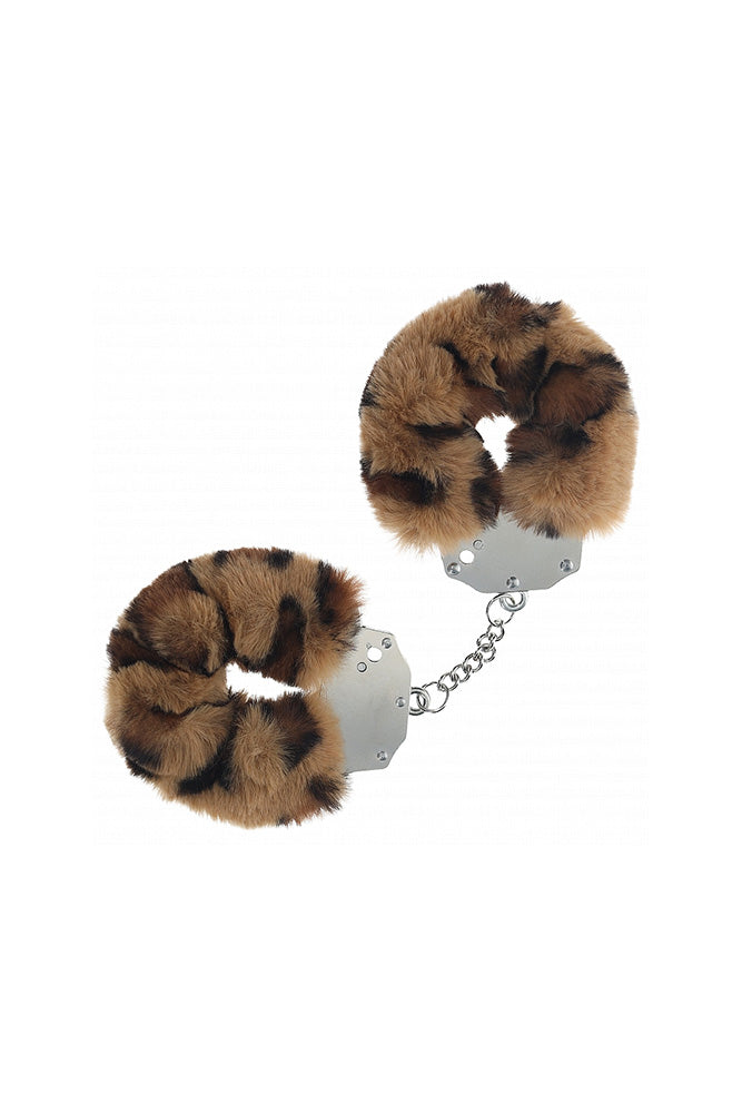 Ouch by Shots Toys - Heavy Duty Fluffy Handcuffs Leopard BDSM - Tophatter Daily Deals
