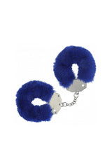 Ouch by Shots Toys - Heavy Duty Fluffy Handcuffs Navy BDSM - Tophatter Daily Deals