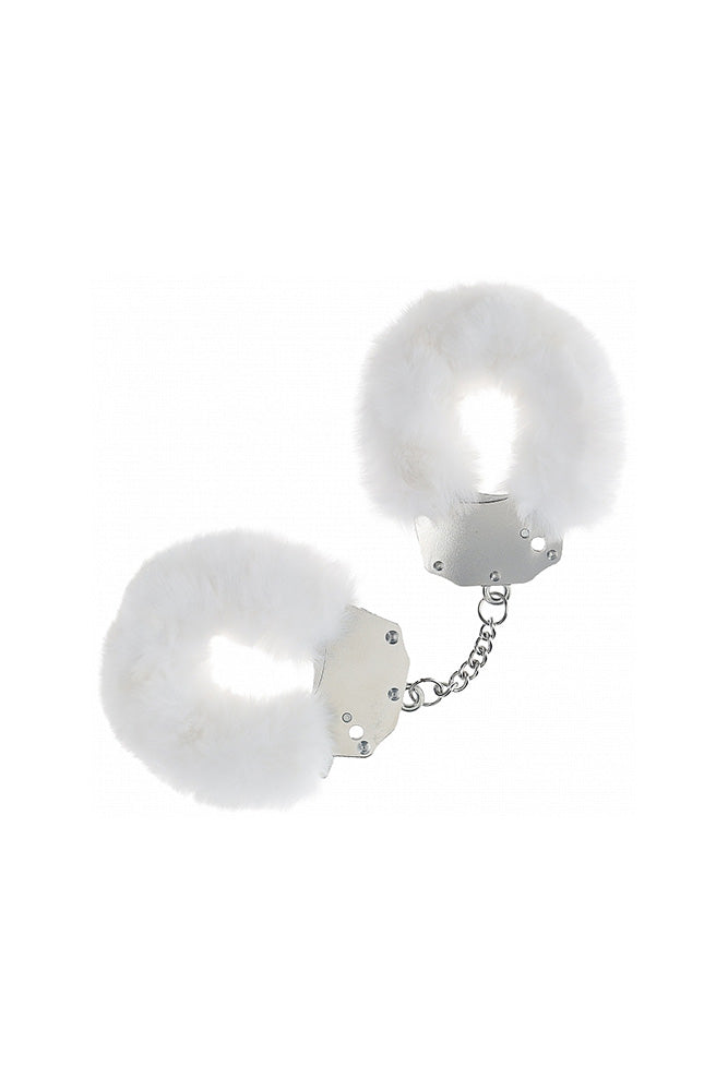 Ouch by Shots Toys - Heavy Duty Fluffy Handcuffs White BDSM - Tophatter Daily Deals