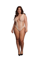 Shots Toys - Le Désir - DES019X - Fence Net Teddy - Various Colors - OS/XL Beige OSXL Lingerie - Tophatter Daily Deals