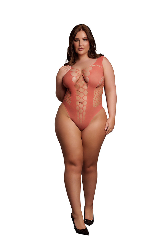 Shots Toys - Le Désir - DES019X - Fence Net Teddy - Various Colors - OS/XL Red OSXL Lingerie - Tophatter Daily Deals
