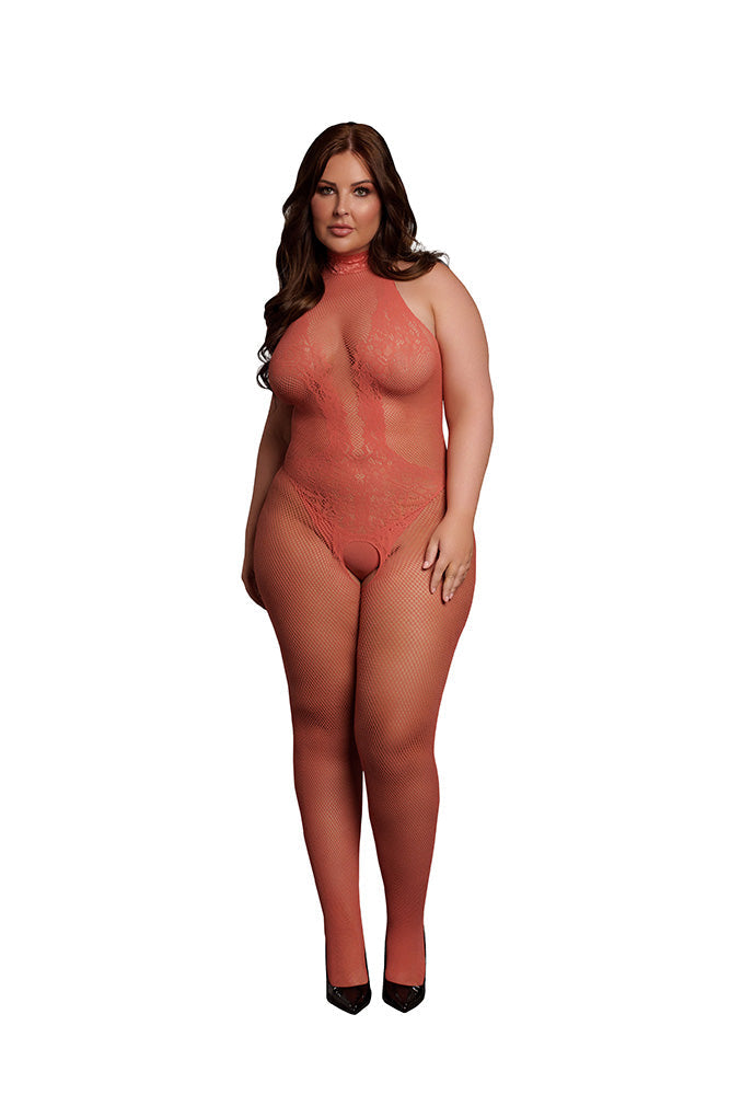 Shots Toys - Le Désir - DES026X - Crotchless Bodystocking - Various Colors - OS/XL Red OSXL Lingerie - Tophatter Daily Deals