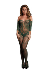 Shots Toys - Le Désir - DES033 - Crotchless Bodystocking - Various Colors - OS Green Lingerie - Tophatter Daily Deals