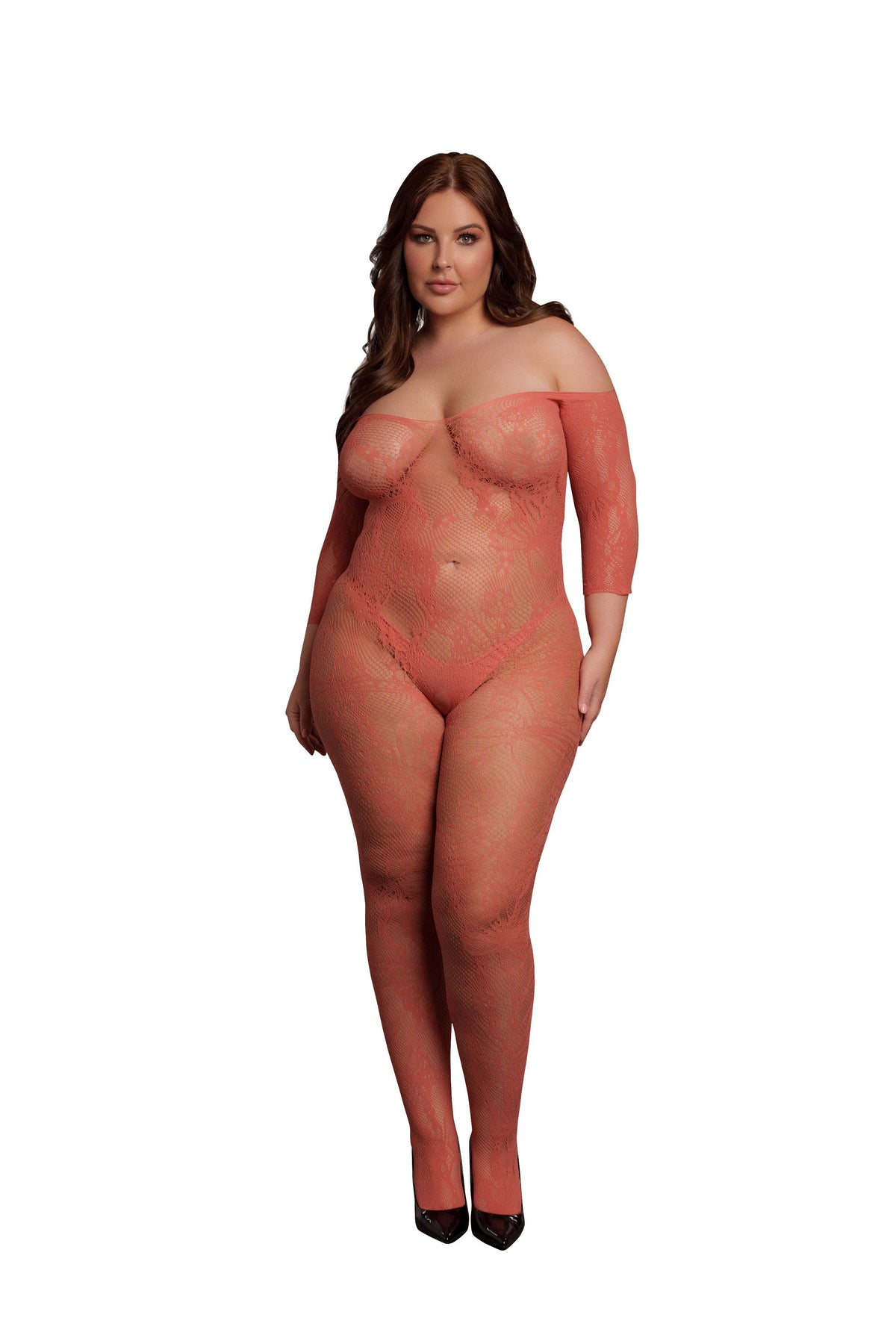 Shots Toys - Le Désir - DES033X - Crotchless Bodystocking - Various Colors - OS/XL Red OSXL Lingerie - Tophatter Daily Deals