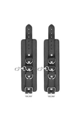 Ouch by Shots Toys - Leather Hand & Leg Cuffs - Black BDSM - Tophatter Daily Deals