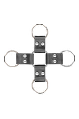 Ouch by Shots Toys - Leather Hand & Leg Cuffs - Black BDSM - Tophatter Daily Deals