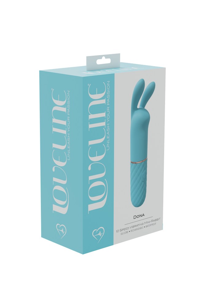 Shots Toys - Loveline - Dona Mini Rabbit Vibrator - Turquoise Sex Toy - Tophatter Daily Deals