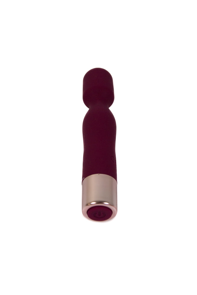 Shots Toys - Loveline - Glamour Mini Wand Vibrator - Burgundy Sex Toy - Tophatter Daily Deals