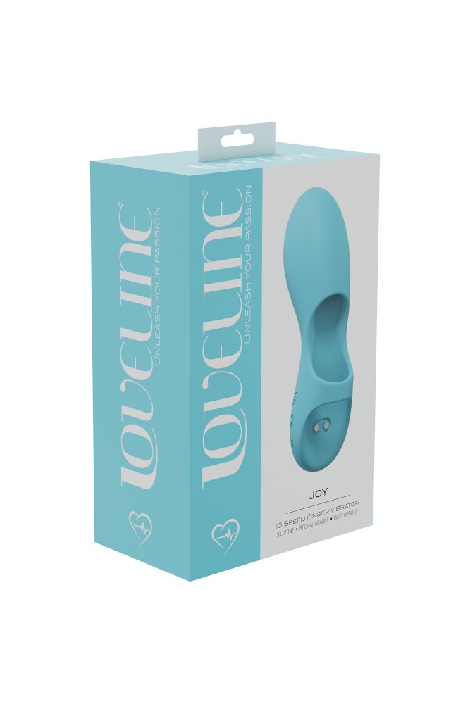 Shots Toys - Loveline - Joy Finger Vibrator - Turquoise Sex Toy - Tophatter Daily Deals