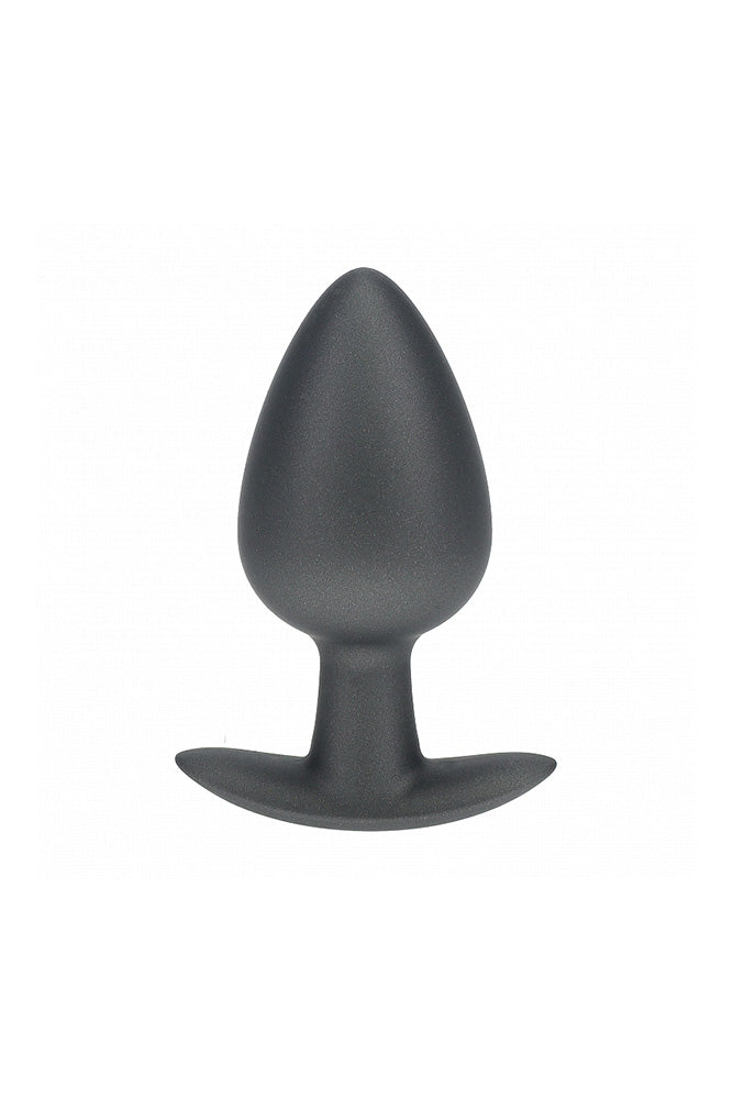 Ouch by Shots Toys - Smooth Silicone Anal Plug - Large - Gunmetal Sex Toy - Tophatter Daily Deals