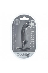 Ouch by Shots Toys - P-Spot Silicone Anal Plug - Gunmetal Sex Toy - Tophatter Daily Deals
