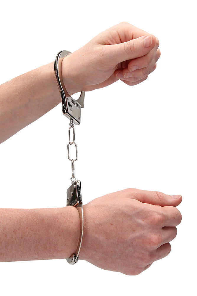 Ouch by Shots Toys - Beginner Metal Handcuffs - Assorted Colors BDSM - Tophatter Daily Deals
