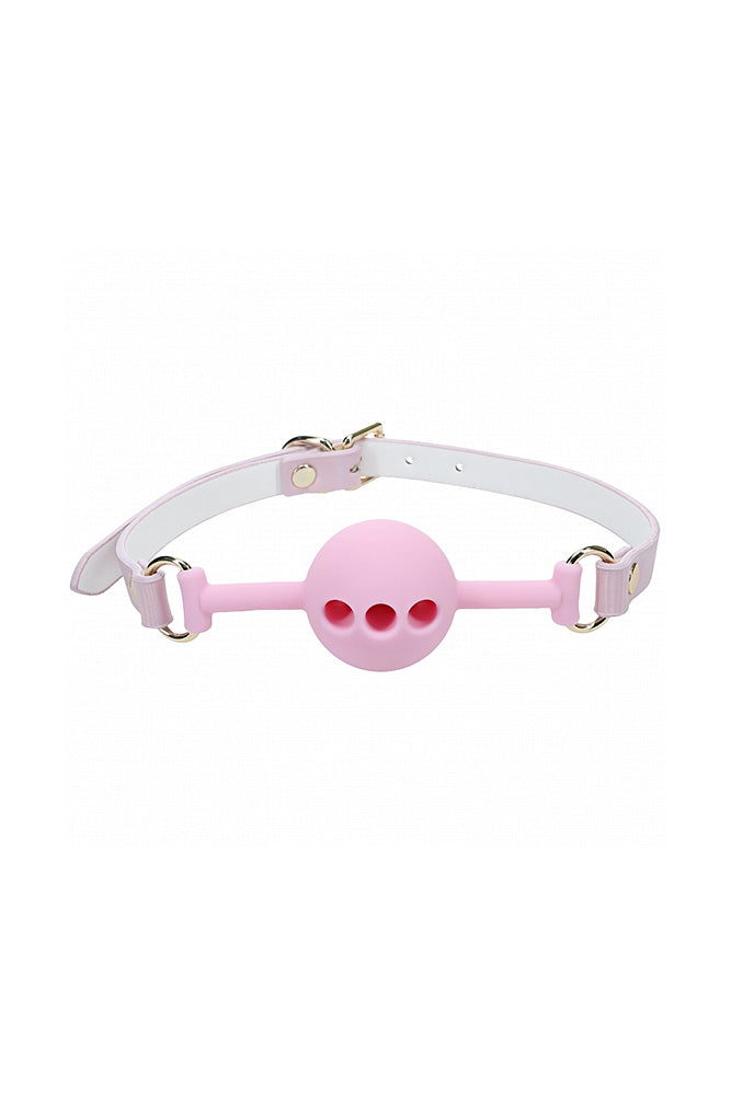 Ouch International - Paris Collection - Silicone Ball Gag - Various Colors Pink BDSM - Tophatter Daily Deals