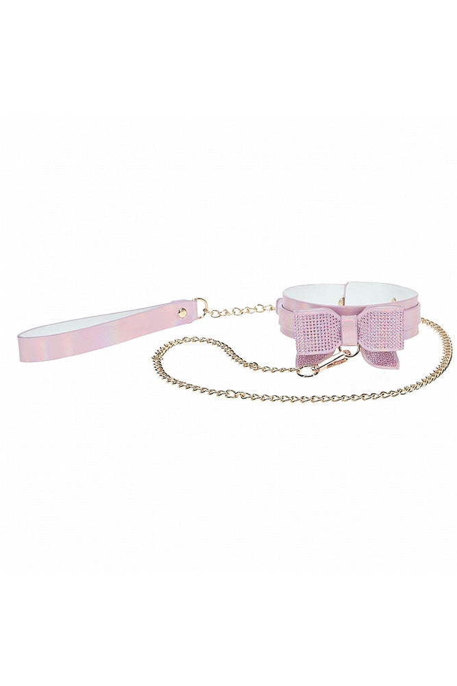 Ouch International - Paris Collection - Collar & Leash - Various Colors Pink BDSM - Tophatter Daily Deals