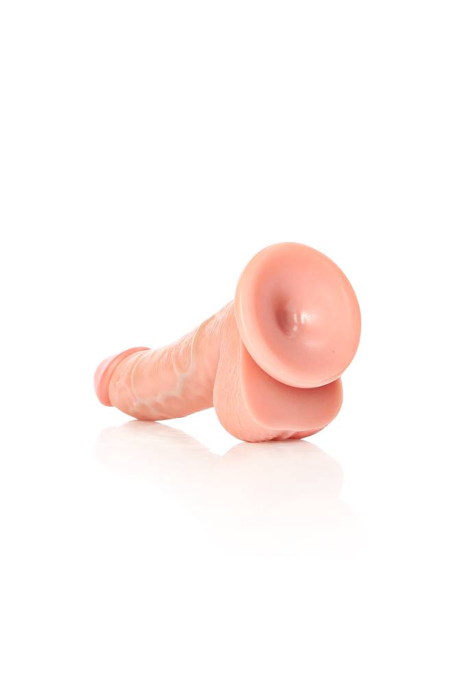 Shots Toys - RealRock - 6" Curved Dildo with Balls - Various Colors Sex Toy - Tophatter Daily Deals