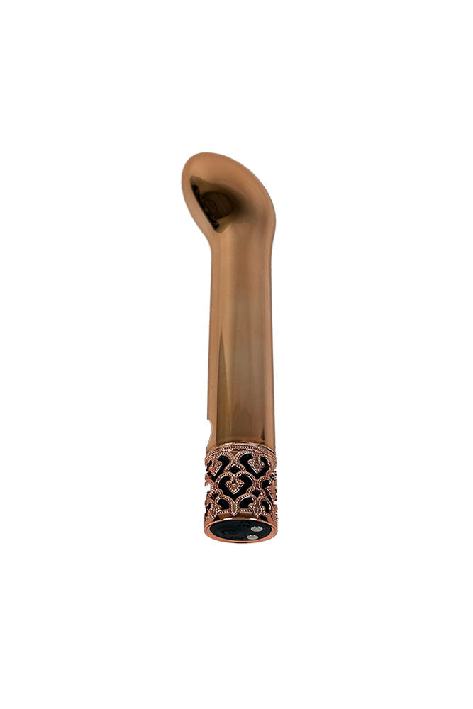 Shots - Royal Gems - Jewel Rechargeable Bullet Vibrator - Rose Gold Sex Toy - Tophatter Daily Deals