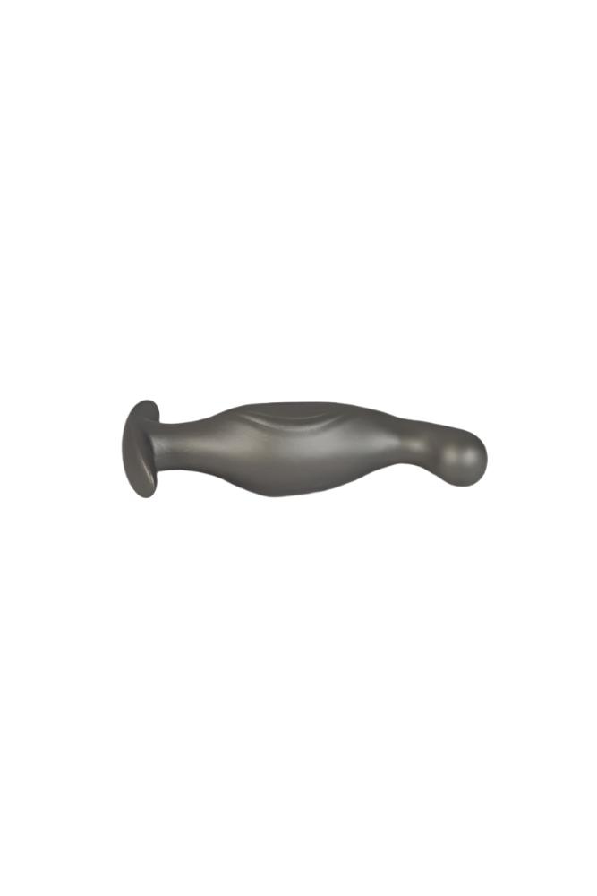 Ouch by Shots Toys - P-Spot Silicone Anal Plug - Gunmetal Sex Toy - Tophatter Daily Deals