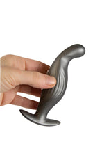 Ouch by Shots Toys - P-Spot Silicone Anal Plug - Gunmetal Sex Toy - Tophatter Daily Deals