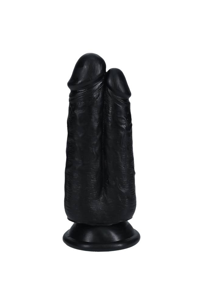 Shots Toys - RealRock - Two in One 5/6" Dildo - Various Colors Black Sex Toy - Tophatter Daily Deals