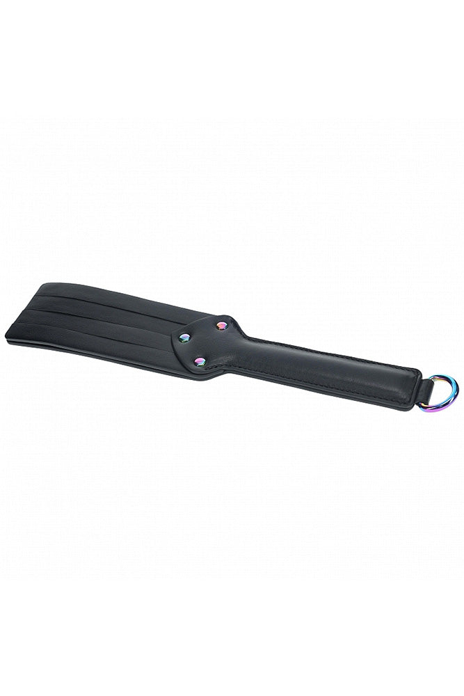 Ouch International - Venice Collection - Paddle - Black/Iridescent BDSM - Tophatter Daily Deals