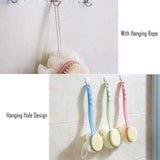 Shower Body Brush with Bristles and Loofah Bath - Tophatter Daily Deals