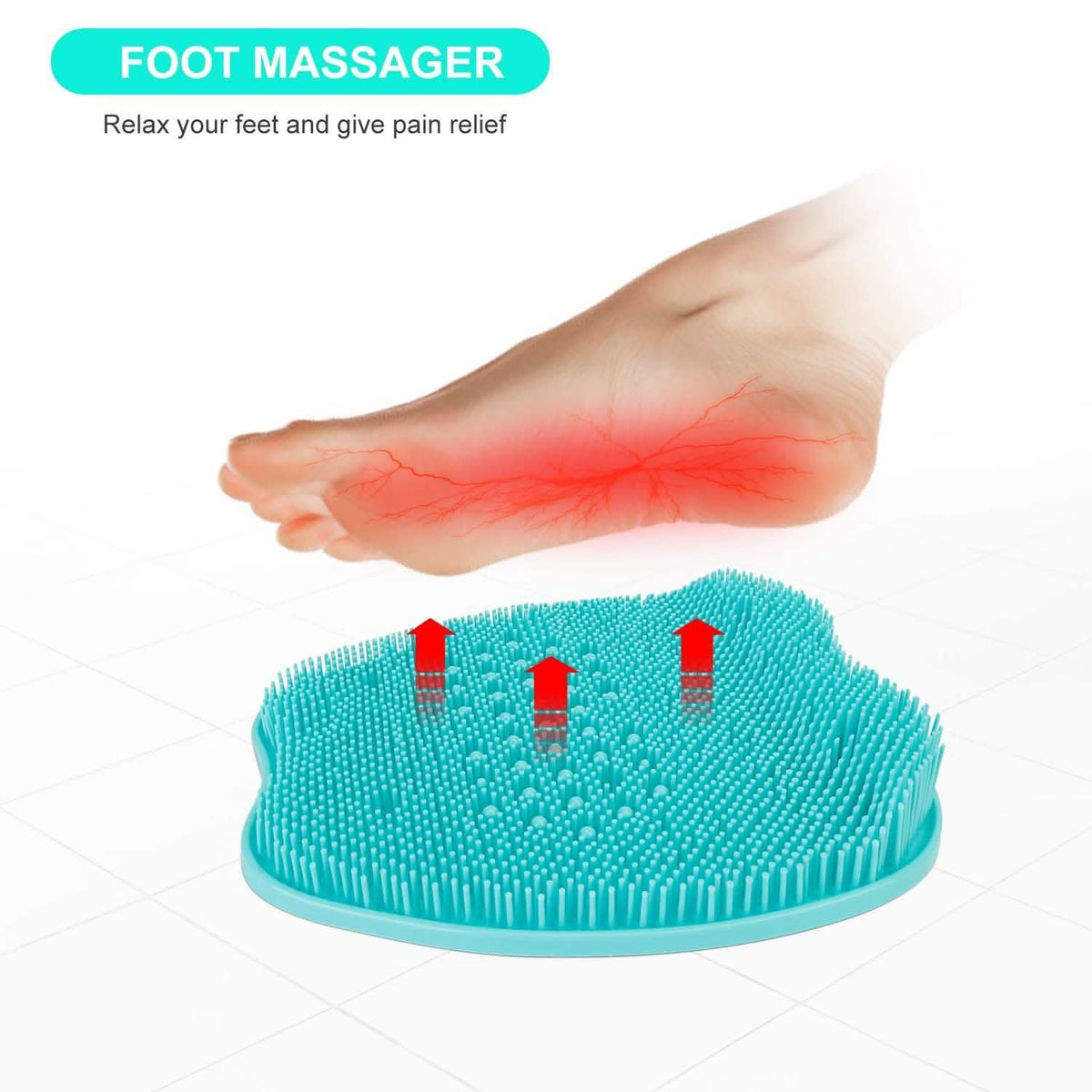 Shower Foot Scrubber Mat Bath - Tophatter Daily Deals