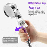 Shower Head High Pressure 3-Function SPA Shower Head Bath - Tophatter Daily Deals
