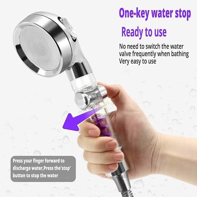 Shower Head High Pressure 3-Function SPA Shower Head Bath - Tophatter Daily Deals