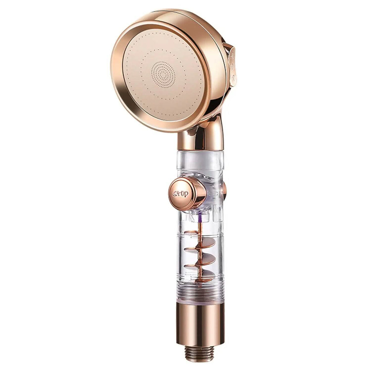 Shower Head High Pressure 3-Function SPA Shower Head Gold Bath - Tophatter Daily Deals